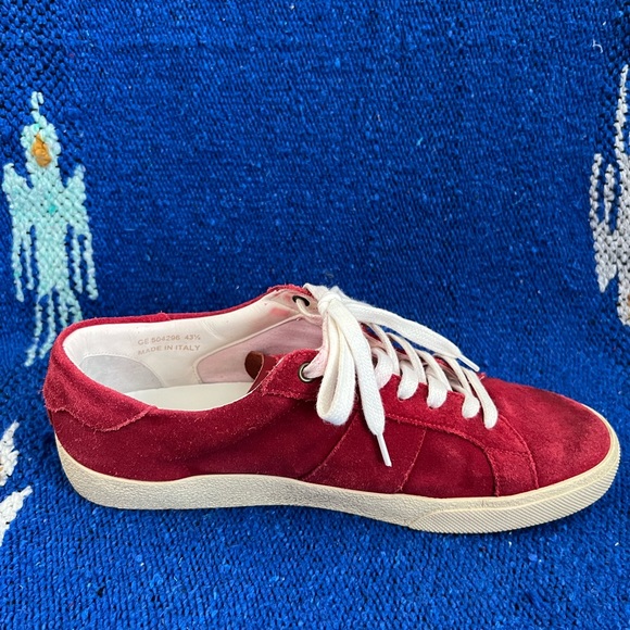 Saint Laurent Court Low Trainers in Red - Picture 5 of 10
